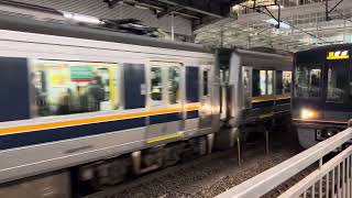 JR京都線207系1000番台普通高槻行き　　大阪到着！