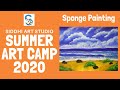 Sponge Painting | Summer Art Camp | Quarantine Activity | How to make sponge Painting