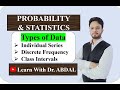 Types of Data | Inclusive | Exclusive | Probability and Statistics | By Dr. ABDAL