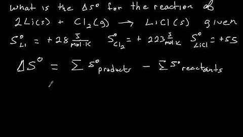 Energetics 15 Calculating Entropy Changes