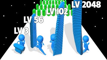 GUN RACE 3D - Level Up Bullet Head Race (Max Level)