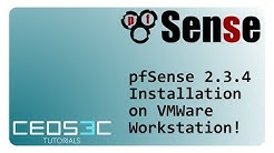 pfSense 2.3.4 Installation Step-by-Step VMWare Workstation 12 - Durasi: 7.53. 