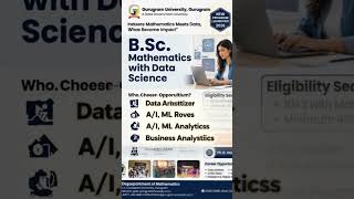 New B.Sc Mathematics with Data Science Course 2026🗝️#gurugramnews #gurugramuniversity #graduation