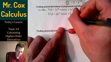 Topic 3.6: Finding higher-order derivatives of basic functions
