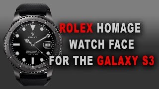 Custom Rolex watch face on a Samsung gear S3 screenshot 5