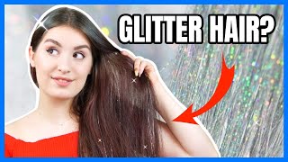 DIY FAIRY (MERMAID) HAIR! HOLO TINSEL HAIR EXTENSIONS AT HOME