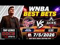 WNBA Pick - Indiana Fever vs Las Vegas Aces Prediction, 7/5/2026 Best Bets, Odds & Betting Tips