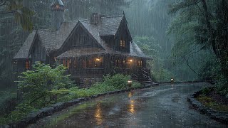 Get Rid of Troubles & Sleep Well in 5 Minutes with Heavy Rain in the Forest | Rain Sounds for Sleep