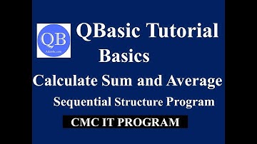 Qbasic Program to Print Sum and Average of Input Numbers ||QBasic Tutorial in Hindi