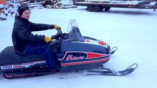 Crazy Fast Polaris Snowmobile 650