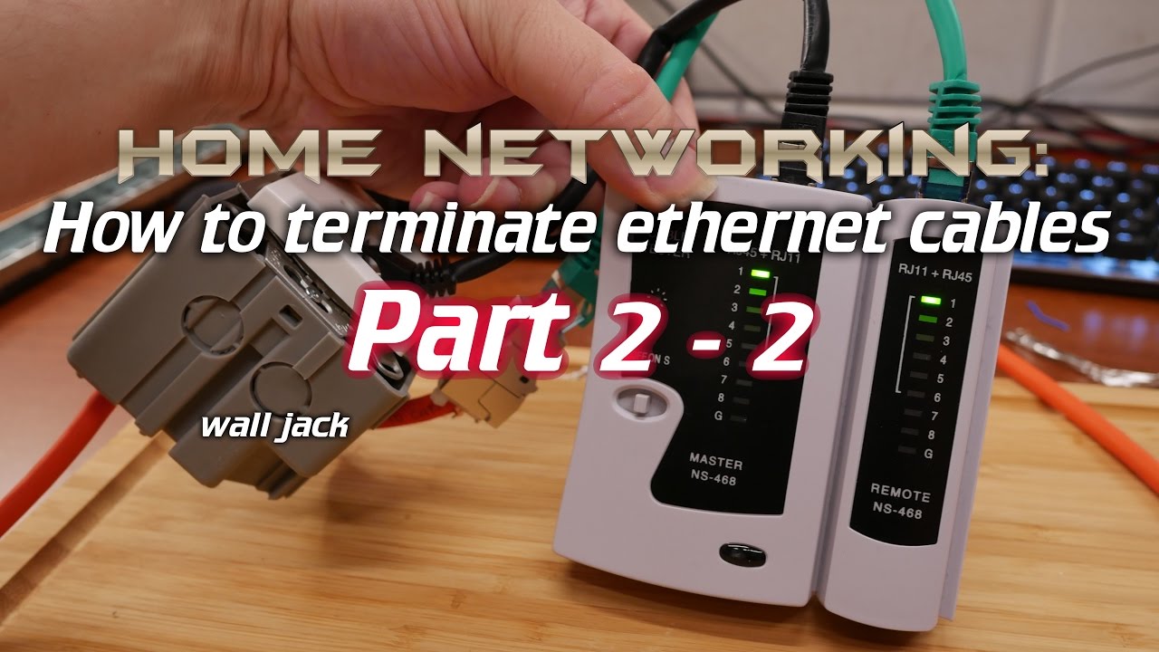 Home Networking How to terminate cables (Part 2 2) YouTube