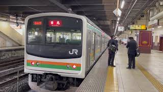 【終点】宇都宮駅 JR東日本JR宇都宮・日光線新型車両 E131系600番台 試運転 宇都宮駅発車 205系600番台