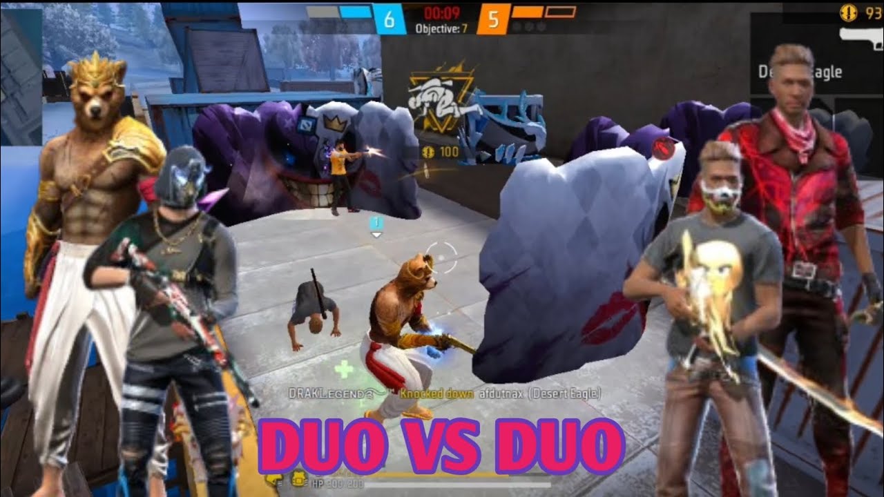 Desert Eagle Vs All Gun, Duo Vs Duo Custom Gameplay 🔥 Only Desert Eagle ...