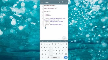 Program C++ menghitung luas persegi panjang