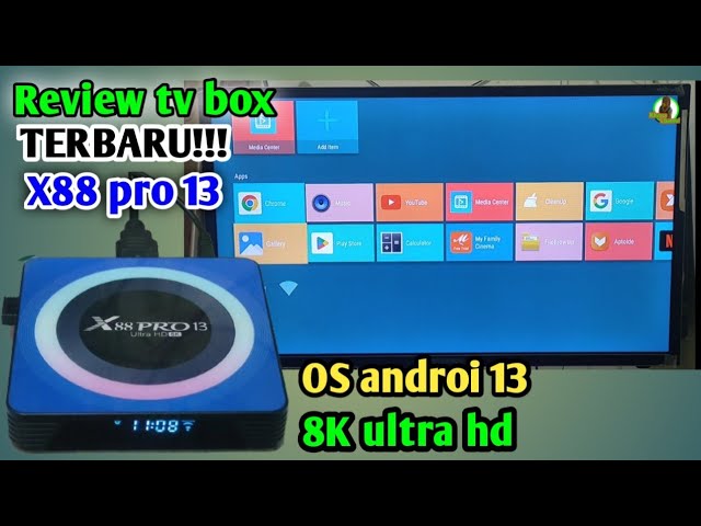 Compre X88 Pro 13 4GB+64GB 8K Ultra HD TV Box Mini Android 13.0