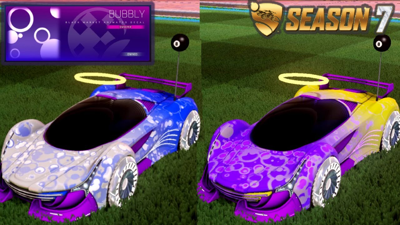 BUBBLY BLACK MARKET DECAL ANIMATED DECAL ROCKET LEAGUE YouTube
