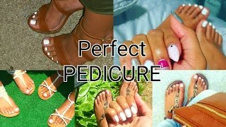 Diy At Home Pedicure How To White Toes Perfect Soft Feet