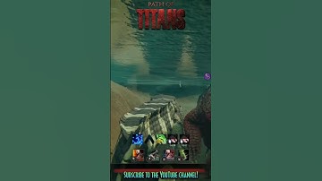 De achterwaarts zwemmende Sarco! #pathoftitans #dinosaur #gaming