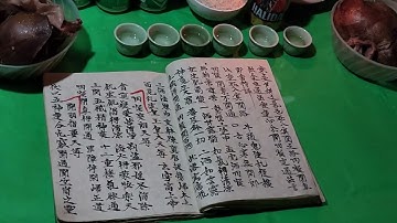 Đại đạch phần cuối của Lễ cấp sắc Huổi Só( Cháo hụ)