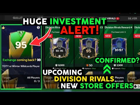 NEW UPCOMING DIVISION RIVALS STORE OFFERS🤩🥵 DON&#39;T WASTE YOUR POINTS ❌ NEW INVESTMENT MAKE MILLIONS 🤑