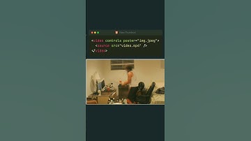 adding thumbnail to video on html #html #css #programming #css3 #javascript