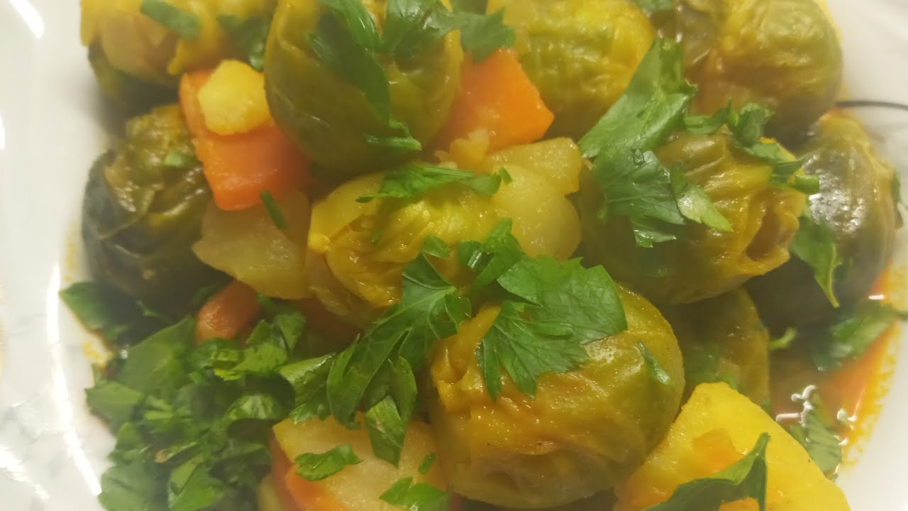 Enfez tadi ve goruntusyle  muhtesem bürüksel lahana yemegi  buyrun 💯💯💯👈👈