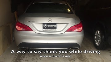 FLASH TWICE and say THANK YOU