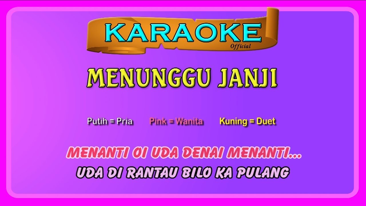 MANUNGGU JANJI (buat CEWEK) ~ karaoke _ tanpa vokal wanita