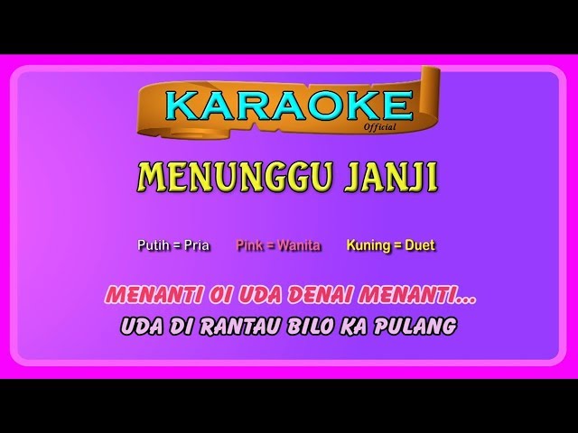 MANUNGGU JANJI (buat CEWEK) ~ karaoke _ tanpa vokal wanita class=