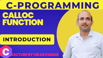 Calloc Function in C Language Basic Concept | Dynamic memory allocation in C Language hindi
