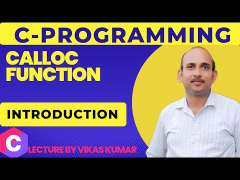 Calloc Function in C Language Basic Concept | Dynamic memory allocation in C Language hindi