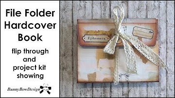 DIY Kit File Folder Ephemera Holder Book - book making template