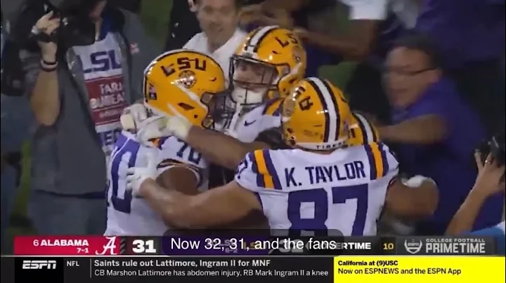 Chris Blairs Game Winning Call LSU vs Alabama