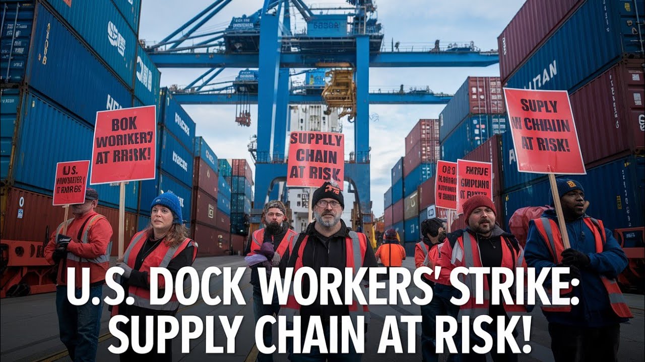 U.S. Dock Workers Strike: Supply Chain at Risk | Major Impact on U.S. Economy