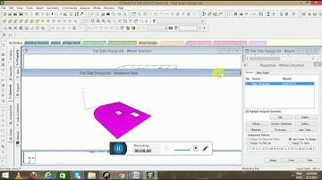 Flat Slab Design & Analysis in STAAD PRO V8i(2017)