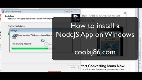 Create a Windows installer for a NodeJS App / System Service