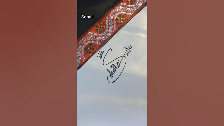 #calligraphy #signaturestyle @Signaturestyle96 Do sohail name art❤️❤️