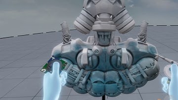 VR sculpting in Medium.