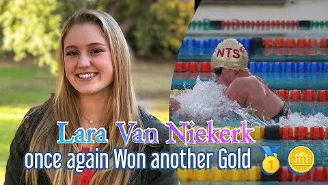 Lara Van Niekerk won another Gold Medal in Women's 100m Breaststroke at 2022 Commonwealth Games