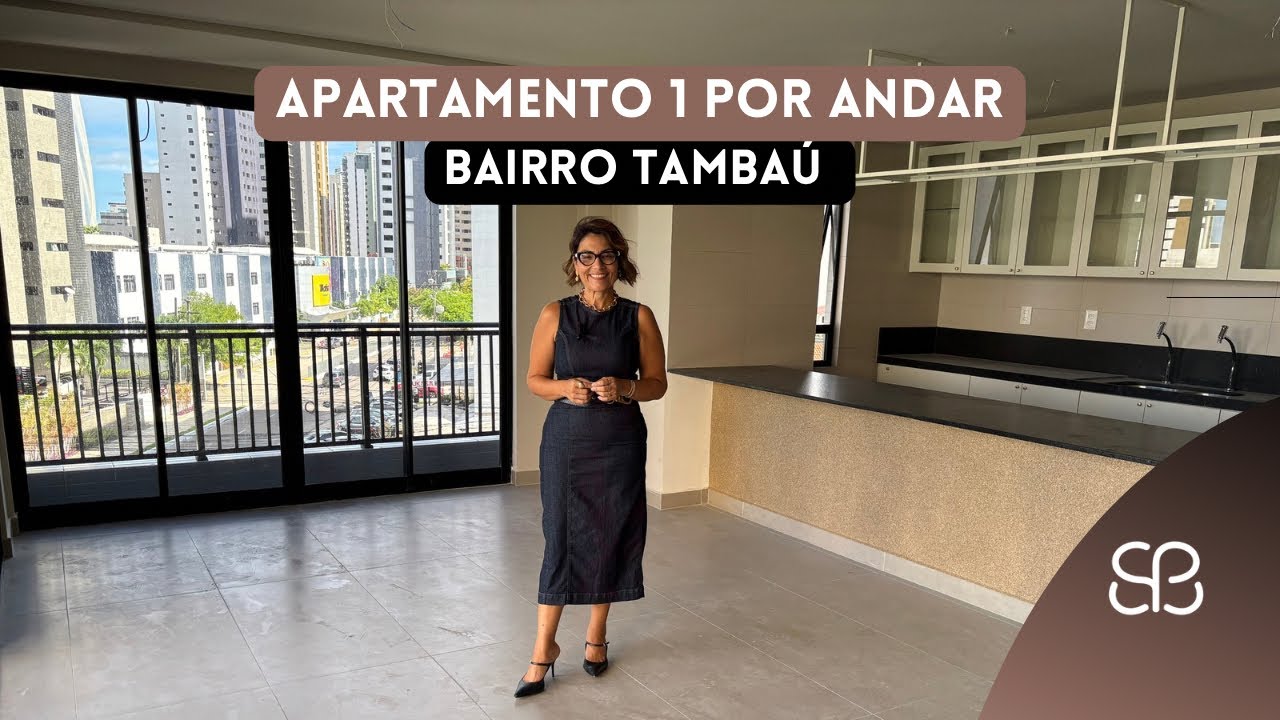 Apartamento um por andar no bairro de Tambaú em João Pessoa - PB