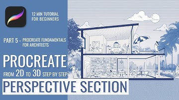 Perspective Section in Procreate Tutorial | Procreate for Architects Part 5