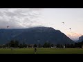 النزول بالمظلات Parachute فيديو ثاني بمدينة انترلاكن السويسرية Interlaken 