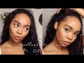 Lazy to lay your wig? I got you! Headband Wig Review ft. UNice Hair | Landzy Gama