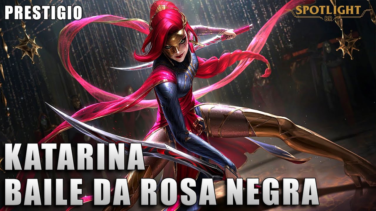Katarina Baile da Rosa Negra de Prestigio - League of Legends (COMPLETO ...