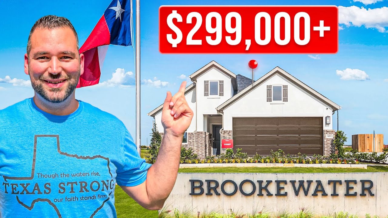 CHEAPEST & Most AFFORDABLE New Homes Near Houston! 🔥 Brookewater in Rosenberg TX [Full Tour]