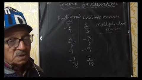 Additive Inverse and Multiplicative Inverse of Rational Numbers- Class 8th Maths CBSE NCERT
