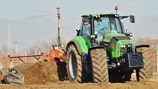 GROUND LEVELLING | Deutz-Fahr TTV 7250 Agrotron + Livella Montefiori 5m