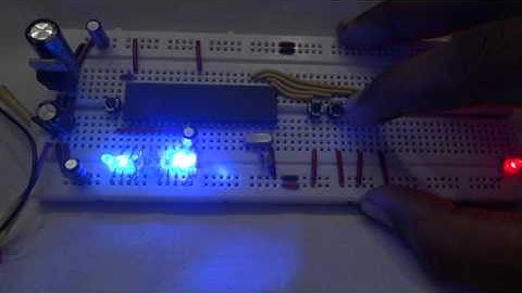 Chapter 4.6 - 8051 On Breadboard with Switches and Multiple LED -Demo Working Video