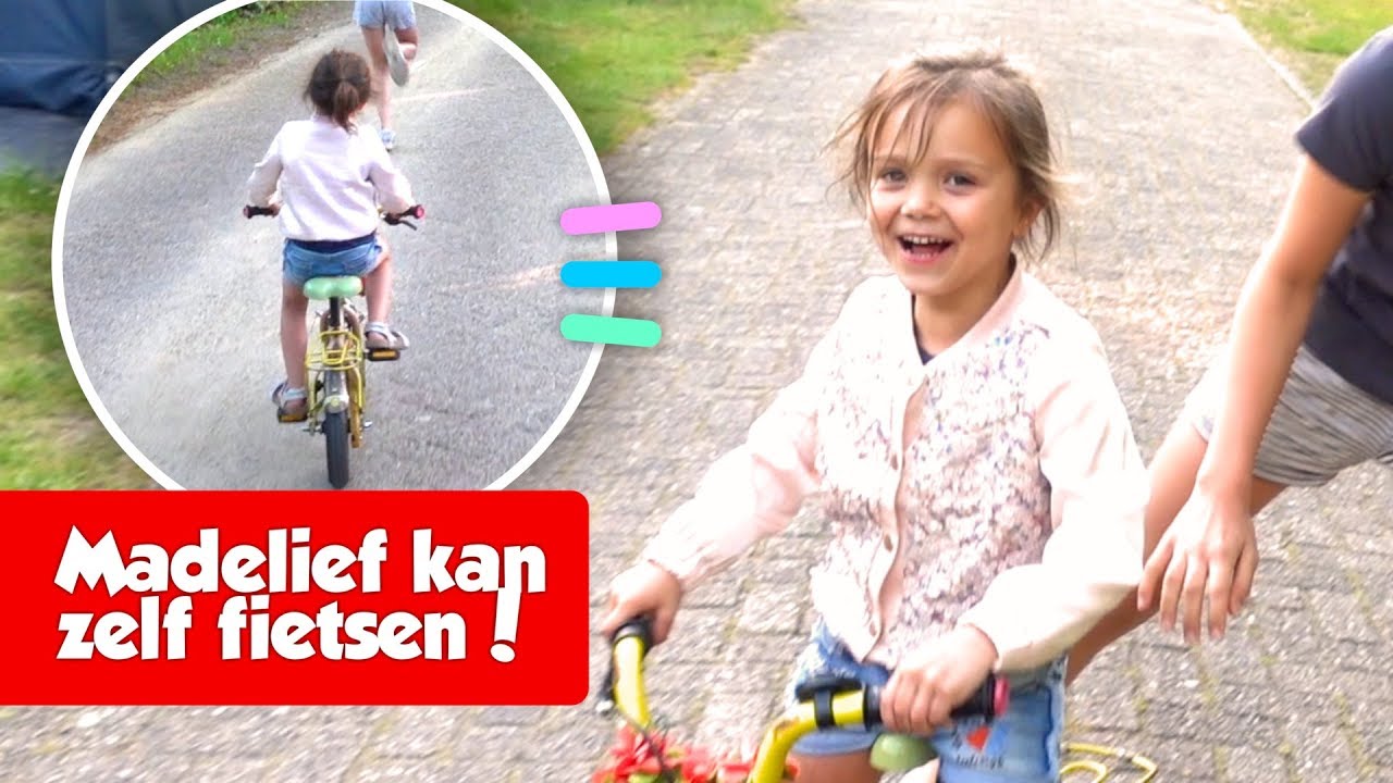 HOERA! MADELIEF KAN HELEMAAL ZELF FIETSEN! - De Nagelkerkjes #167