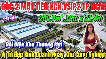 Góc 2 Mặt Tiền Kinh Doanh Đối Mặt TTTM Đường Hoà Bình KCN Vsip2 TP HCM Giá Chưa Qua Đầu Tư